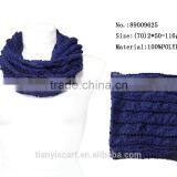 Various Single Color Ring Scarf Women Spring Neck Scarves Voile Scarfs thumbnail-1