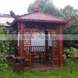 Outdoor recreation wooden pavilion, wooden house