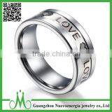 High Quality Tungsten Carbide Wedding Ring Wholesale Fashion Jewelry Tungsten Black Ring for Men thumbnail-4