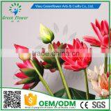 Greenflower 2016 Wholesale Real Touch Latex PU Latus Bud China Handscrafts Artificial Flowers Rose for Wedding Decoration thumbnail-5