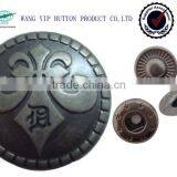 21mm Metal Customer Snap Coverable Apparel Button