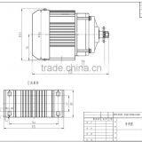 500W DC Brushless Motor ,electric Tricycle,48v dc Motor With Gear thumbnail-4