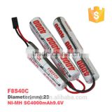Rechargeable F8S40C Ni-MH SC 4000mAh 9.6V Wholesale Toy Helicopter Battery rc Toy Battery 9.6v