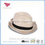 Wholesale Fedora Trilby 100%Paper Cheap Mens Straw Hats thumbnail-1