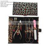 Leopard Print Stainless Steel Manicure Set
