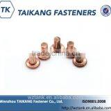 High Quality Made in China Red Copper Flat Head Solid Rivet thumbnail-3