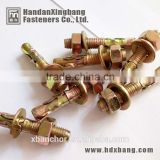 ANSI wedge anchors/through bolt/ with stainless steel clip manufacturer in hebei handan yongnian
