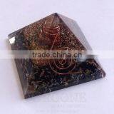 Black Tourmaline Orgone Pyramid | Orgonite Black Tourmaline Pyramid | Spiritual Healing Crystals