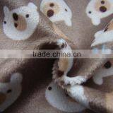 Tricot Knitting Soft Velvet Print Bedding Sheet Fabric Short Plush Brush Velvet Cartoon Printing Pattern Children's Home Textile