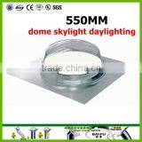 High Light Transmittance 550 mm Dome Skylight Daylighting