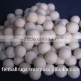 3 cm White Felt Balls handmade in Nepal