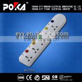 13A 250V 5 ways Home/Industry electrical power socket