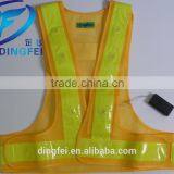 Cheap Custom Logo Flashing Led Reflective Safety Vest , Reflective Clothing , Reflective Vest