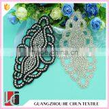 HC-3605 Hechun 2017 Fanvy Oval Shape Hotfix Diamand Bridal Applique