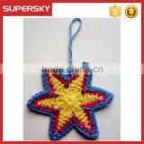 V-743 Merry Christmas Decoration Hand Knit Star Hanging Tree Decoration Knit Christmas Tree Hanging Ornament thumbnail-4