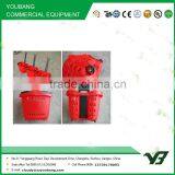 Hot Sell Good Cheap 42 Liter HDPP Double Handle Rolling Supermarket Plastic Basket Trolley With Castor (YB-W020) thumbnail-3