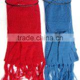 2016 New Product Knitted Unisex Red Gloves Hat and Scarf Set