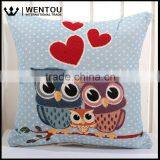 Wentou Vintage PP Cotton Filled Soft Embroidery Owl Pillow thumbnail-5