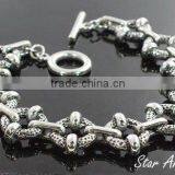 2012 New Fashion Jewelry,wholesale Good Quality Bracelets,stainless Steel Black Bracelet and Bangle B034 thumbnail-1