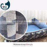 Luxury Pet Bed Unpick and Wash Jacquard Denim thumbnail-4