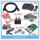 Media Center Starter Kit for Raspberry Pi 2 - Remote Wifi, Cases, HDMI, Power Plug and I8 Keyboard