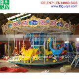 Attracting Animal Design Kiddie Rides Carousel; Cheap Kiddie Carousel Horse Ride, Electric Kiddie Ride On Carousel