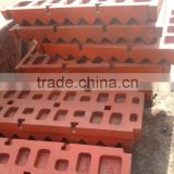 Long Lifetime Manganese Steel Jaw Plates For Jaw Crusher