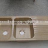Hot Model Acrylic Integral Solid Surface Kitchen Sink,artificial Stone Double Kitchen Sink ,resin Stone Sink thumbnail-6