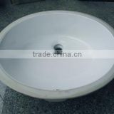 Oval Undermount Lavatories Ceramic Sink with cUPC approval. PU-2210-W
