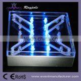 Wireless Remote Control 10 cm Square Size Wedding Decor Glass Vase for Wedding Centerpiece thumbnail-4