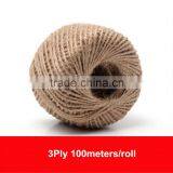 Cheapest Fashion 100% Natural 3 Ply Jute Hemp Twine For Hangtag