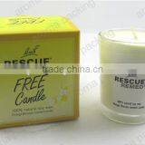 Luxury Custom Design Cardboard Flat Candle Packing Box for Glass Jars