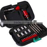 Household 25 Piece PORTABLE All in One TOOL SET Kit Gift With Flashlight and Screwdrivers thumbnail-2