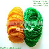 Factory Supply Elastic Orange & Green Rubber Bands With Low Price thumbnail-1