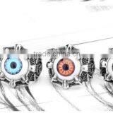 Custom Design Punk Blue Red 316L Evil Eyes Ring thumbnail-6
