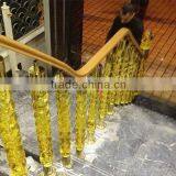 Clear Acrylic Decorative Interior Clear Acrylic Handrail Accessory / Arcylic Baluster Design
