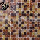 SMH11 Anti-slip Swimming Pool Bathroom Kitchen Mosaic Crystal Glass Mosaic Tiles Gold Line Glass Mosaic