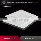 Chinese and Western Microwave Safe Steak Plate White Square Folding Steak Ceramic Plate thumbnail-2
