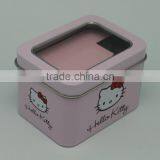 Fashion and High Quality Cookie Jar, Custom Cookie Boxes, Tin Box for Cookies Metal Cookie Tins With Window Lid
