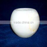 Onyx Light Green Drum Shape Tea Light Onx03 thumbnail-1