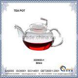 Hot Sale Fancy Borosilicate Glass Tea Pot TP023 thumbnail-1