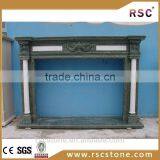 Hot Sale Green Color Marble Electric Fireplace Mental thumbnail-1