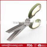 5 Layer Blades Kitchen Herb Scissors With Soft Grip Handle Stainless Steel Kitchen Scissors thumbnail-2