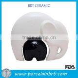 Fashion Ceramic Black and White Elephant Figurine Wedding Favor thumbnail-1