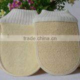 Cy296 Natural Loofah Bath Sponge Gloves Pouf Shower Body Scrubber thumbnail-2