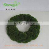 SJLJ013313 Artificial Moss / Plastic Moss Wreath for Decoration thumbnail-1