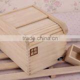 Kitchen Furniture Rice Storage Bin Wooden Kitchen Storage Box thumbnail-4