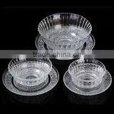 Round Cheap Glass Dinner Set Glass Bowl and Glass Plate for Feast Wedding thumbnail-6