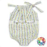 Wholesale Girl Clothing Smock Bubble Baby Girl Romper Florals Inftant Toddler Clothes Baby Cotton Romper thumbnail-3