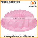 BPA Free Food Grade Silicone Fluted Mold Bunt Pan- Silicone Cake Mould Toast Microwave Oven Bakeware Mold Bundt Cake Pan Bread thumbnail-3